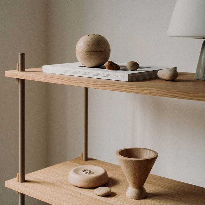 travertine incense burner